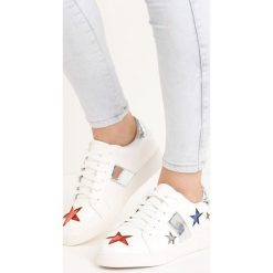 Biało-Srebrne Buty Sportowe Teran. Obuwie sportowe Born2be. Za 39.99 zł.