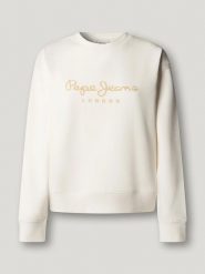 Pepe Jeans Bluza "Maty" w kolorze białym rozmiar: L. Białe bluzy Pepe Jeans, l, bez wzorów, z jeansu, bez kaptura. Za 152.99 zł.