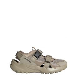 Sandały TERREX Hydroterra. Brązowe sandały Adidas, bez wzorów, bez obcasa, bez zapięcia. Za 439.00 zł.