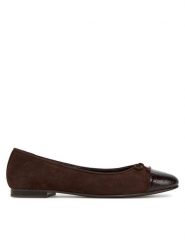 Tory Burch Baleriny Cap-Toe Ballet 169866 Brązowy. Brązowe baleriny Tory Burch, bez wzorów, ze skóry, bez obcasa. Za 1,489.00 zł.