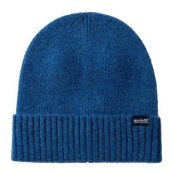 Kapelusz damski Regatta Ribbed Basic. Niebieskie kapelusze Regatta, bez wzorów, z elastanu. Za 80.00 zł.