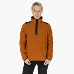 Bluza polarowa turystyka damska Swedemount Nordkap Pile Halfneck. Brązowe bluzy SWEDEMOUNT, na zimę, bez wzorów, z polaru, bez kaptura. Za 399.99 zł.