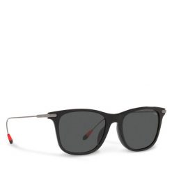 Okulary przeciwsłoneczne Polo Ralph Lauren. Czarne okulary przeciwsłoneczne Polo Ralph Lauren, bez wzorów. Za 419.99 zł.