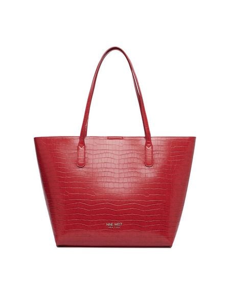 Nine West Torebka CEO-GENTLE GLAM-LDA9920 Czerwony. Czerwone shopper Nine West, bez wzorów, ze skóry, bez dodatków. Za 279.99 zł.
