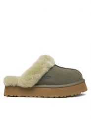 Ugg Kapcie W Disquette 1122550 Zielony. Zielone obuwie domowe UGG, bez wzorów, ze skóry, bez zapięcia. Za 549.99 zł.