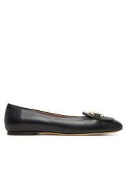 Aigner Baleriny Madeleine 3A 1251310 Czarny. Czarne baleriny Aigner, bez wzorów, ze skóry, bez obcasa. Za 859.99 zł.