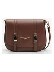 Maison héritage PARIS Skórzana torebka "Tex" w kolorze ciemnobrązowym - 25 x 19 x 9 cm rozmiar: onesize. Brązowe torby na ramię Maison héritage PARIS, bez wzorów, z materiału, na ramię, bez dodatków. Za 304.99 zł.