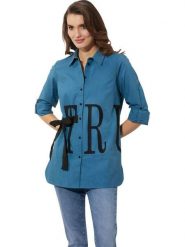 WITT WEIDEN Bluzka w kolorze niebieskim rozmiar: 44. Niebieskie bluzki WITT WEIDEN, bez wzorów, bez kołnierzyka, bez ramiączek. Za 43.99 zł.