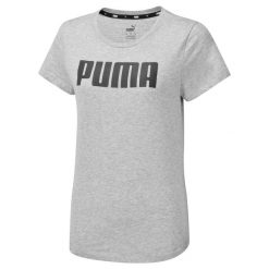 T-shirt z krótkim rękawem damski Puma ESS. Białe t-shirty Puma, s, bez wzorów, bez kołnierzyka, bez ramiączek. Za 61.99 zł.