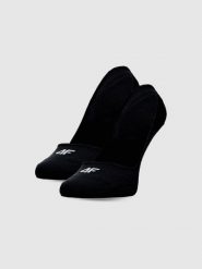 4F Skarpetki casual niewidoczne (2-pack) damskie - czarne 35-38. Czarne skarpety 4f, bez wzorów, z bawełny. Za 39.99 zł.