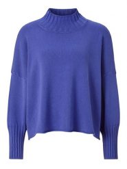 Rich & Royal Sweter w kolorze niebieskim rozmiar: S. Niebieskie swetry Rich & Royal, s, bez wzorów, bez ramiączek. Za 184.89 zł.
