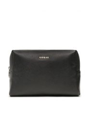 Guess Kosmetyczka Not Coordinated Accessories PW1522 P3115 Czarny. Czarne kufry i kosmetyczki Guess, z aplikacjami, ze skóry, bez dodatków. Za 349.99 zł.