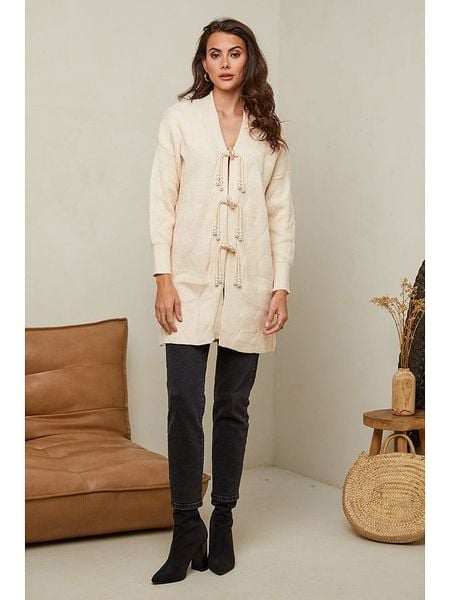 Soft Cashmere Kardigan w kolorze beżowym rozmiar: 34/36. Brązowe kardigany Soft Cashmere, bez wzorów, z kaszmiru. Za 99.80 zł.