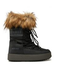 Moon Boot Śniegowce 80D2450060 Czarny. Czarne trapery i śniegowce Moon Boot, ze skóry. Za 999.99 zł.