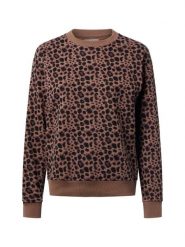 Marie Lund Bluza damska Kobiety Bawełna brązowy wzorzysty, XL. Brązowe bluzy Marie Lund, xl, bez wzorów, z bawełny, bez kaptura. Za 139.95 zł.