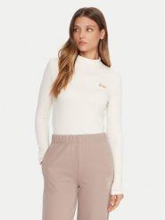 Guess Bluzka V5BP10 KCBF1 Écru Slim Fit. Bluzki Guess, l, z aplikacjami, z bawełny, bez kołnierzyka, bez ramiączek. Za 149.99 zł.