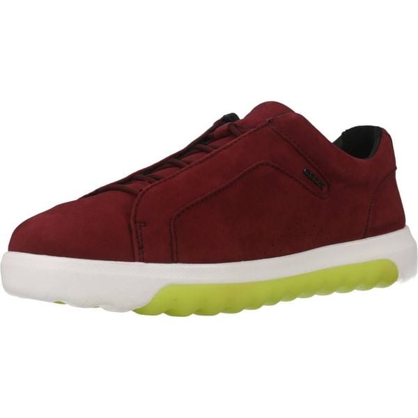 Buty GEOX D NEXSIDE A Bordeaux. Czerwone trekkingi Geox, z tkaniny, trekkingowe. Za 426.99 zł.