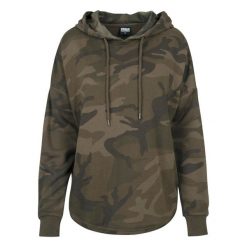 Bluza damska z kapturem Urban Classic Camo. Brązowe bluzy Urban Classics, bez wzorów, z kapturem. Za 214.00 zł.