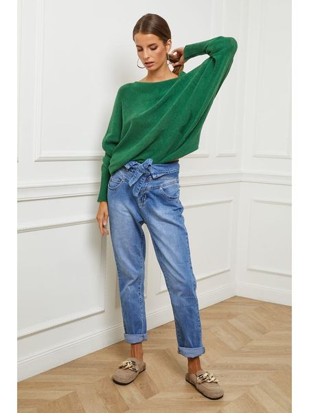 So Cachemire Sweter "Egale" w kolorze zielonym rozmiar: M. Zielone swetry So Cachemire, m, bez wzorów, z kaszmiru, bez ramiączek. Za 164.92 zł.