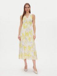 Calvin Klein Sukienka letnia Print Abstract Ecovero Vn Dress LV044B059G Żółty Regular Fit. Żółte sukienki Calvin Klein, na lato, xl, bez wzorów, z wiskozy, bez kołnierzyka, bez ramiączek. Za 699.99 zł.