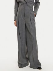 IVY OAK Spodnie materiałowe Prescilla IO115189 Szary Wide Leg. Szare spodnie materiałowe IVY & OAK, bez wzorów, z materiału. Za 679.99 zł.