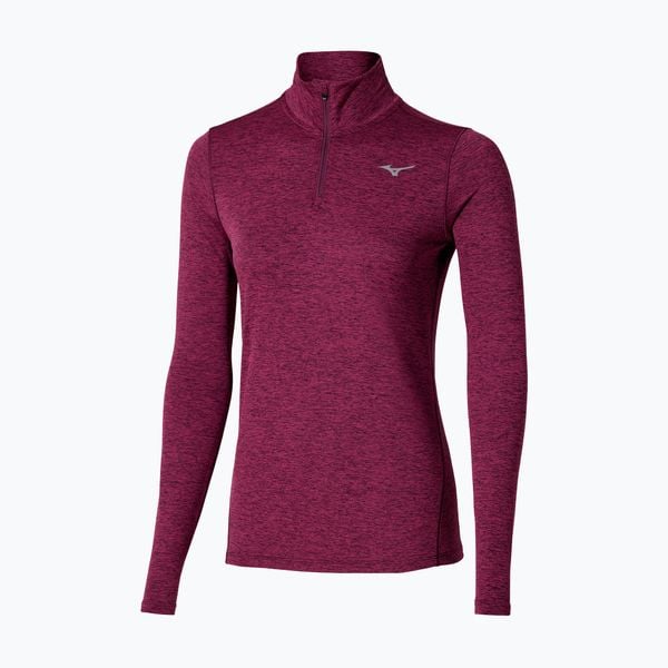 Bluza do biegania damska Mizuno Core Impulse Half Zip Tee. Fioletowe bluzy Mizuno, s, bez wzorów, z materiału, bez kaptura. Za 109.99 zł.
