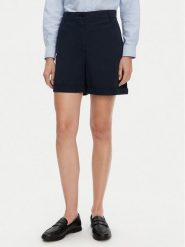 Tommy Hilfiger Szorty materiałowe WW0WW42457 Granatowy Regular Fit. Niebieskie szorty TOMMY HILFIGER, bez wzorów, z bawełny. Za 249.99 zł.
