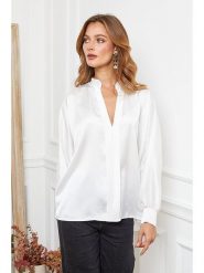 Joséfine Bluzka "Patrick" w kolorze białym rozmiar: M. Białe bluzki Joséfine, m, bez wzorów, bez kołnierzyka, bez ramiączek. Za 104.89 zł.