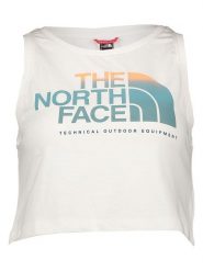 The North Face Top w kolorze białym rozmiar: M. Białe topy The North Face, m, bez wzorów, z bawełny, bez kołnierzyka, bez ramiączek. Za 123.25 zł.