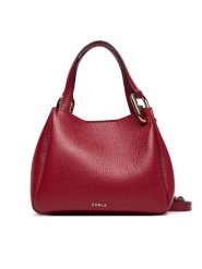 Furla Torebka Nuvola Mini WE00907 HSF000 CN CGQ00 Bordowy. Czerwone torebki klasyczne Furla, bez wzorów, ze skóry, bez dodatków. Za 1,439.00 zł.