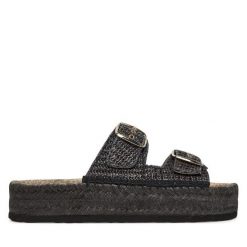 Espadryle LOVE MOSCHINO. Szare espadryle Love Moschino, bez wzorów, bez obcasa, bez zapięcia. Za 529.99 zł.