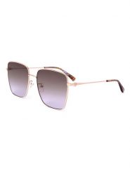 Moschino Damskie okulary przeciwsłoneczne w kolorze złoto-fioletowym rozmiar: 59. Różowe okulary przeciwsłoneczne MOSCHINO, bez wzorów, z tworzywa sztucznego. Za 267.29 zł.