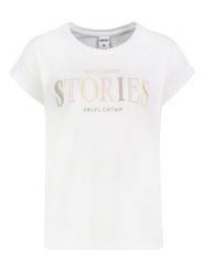 Sublevel Koszulka w kolorze białym rozmiar: S. Białe bluzki Sublevel, s, bez wzorów, z bawełny, bez kołnierzyka, bez ramiączek. Za 43.99 zł.