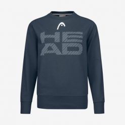 Bluza damska Rally Sweatshirt. Niebieskie bluzy Head, xl, bez wzorów, z bawełny, bez kaptura. W wyprzedaży za 161.00 zł.