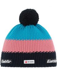 Eisbär Czapka "Star" w kolorze różowo-czarno-niebieskim rozmiar: onesize. Czarne czapki Eisbar, bez wzorów, z wełny. Za 108.95 zł.