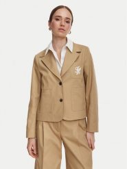 Tommy Hilfiger Marynarka Dressing WW0WW50146 Beżowy Regular Fit. Brązowe marynarki i żakiety TOMMY HILFIGER, bez wzorów, z bawełny. Za 1,099.00 zł.