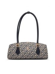 Tommy Hilfiger Torebka Th Grace Shoulder Bag Jacquard AW0AW18752 Niebieski. Niebieskie torebki klasyczne TOMMY HILFIGER, bez wzorów, z materiału, bez dodatków. Za 649.99 zł.