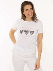 Zwillingsherz Koszulka "Always Believe" w kolorze białym rozmiar: XXL. Białe bluzki Zwillingsherz, xxl, bez wzorów, z bawełny, bez kołnierzyka, bez ramiączek. Za 82.99 zł.