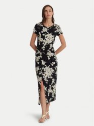 Lauren Ralph Lauren Sukienka letnia 250933444001 Czarny Slim Fit. Czarne sukienki Lauren Ralph Lauren, na lato, l, bez wzorów, z bawełny, bez kołnierzyka, bez ramiączek. Za 739.99 zł.