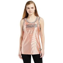 Damska koszulka Toronto Raptors dazzle. Czerwone bluzki Mitchell & Ness, bez wzorów, eleganckie, bez kołnierzyka, bez ramiączek. Za 375.00 zł.