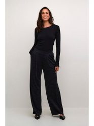 Kaffe Spodnie w kolorze czarnym rozmiar: XL. Czarne spodnie materiałowe Kaffe, xl, bez wzorów, z materiału. Za 123.25 zł.