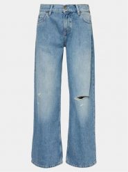 Mustang Jeansy Medley 1015030 Niebieski Wide Leg. Niebieskie jeansy Mustang, bez wzorów. Za 349.99 zł.