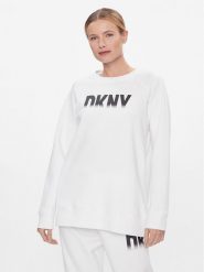 DKNY Sport Bluza DP3T9623 Biały Relaxed Fit. Białe bluzy DKNY Sport, xs, bez wzorów, z syntetyku, bez kaptura. Za 189.99 zł.