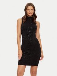 Guess Sukienka codzienna W5RK25 Z2YJ2 Czarny Regular Fit. Czarne sukienki Guess, na co dzień, l, z aplikacjami, z wiskozy, bez kołnierzyka, bez ramiączek, proste. Za 539.99 zł.