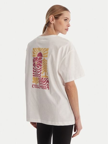 Columbia T-Shirt Rolling Bend™ 2120031 Biały Oversize. Białe t-shirty Columbia, s, bez wzorów, bez kołnierzyka, bez ramiączek. Za 149.99 zł.