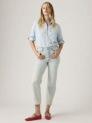 Levi's Dżinsy - Straight fit - w kolorze błękitnym rozmiar: W32/L29. Niebieskie jeansy Levi's®, l, z aplikacjami, z podwyższonym stanem. Za 270.44 zł.
