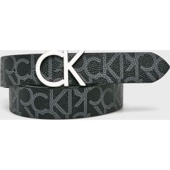 Calvin Klein - Pasek. Czarne paski Calvin Klein, bez wzorów, z materiału. W wyprzedaży za 159.90 zł.