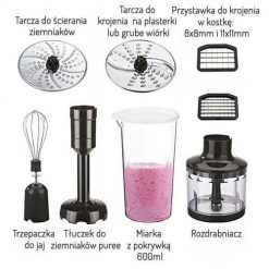 Blender ręczny Adler CR 4623 (1600W; kolor czarny). Blendery Adler. Za 323.99 zł.