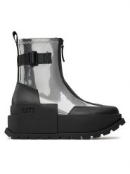 United Nude Botki Roko Bootie II 1077714113 Srebrny. Szare botki United Nude, bez wzorów, ze skóry, bez obcasa, na koturnie, bez zapięcia. Za 1,549.00 zł.
