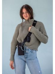 Fritzi aus Preußen Skórzana torebka w kolorze czarnym na telefon - 11 x 18 x 2 cm rozmiar: onesize. Czarne torby na ramię Fritzi aus Preußen, bez wzorów, z materiału, przez ramię, bez dodatków. Za 154.43 zł.